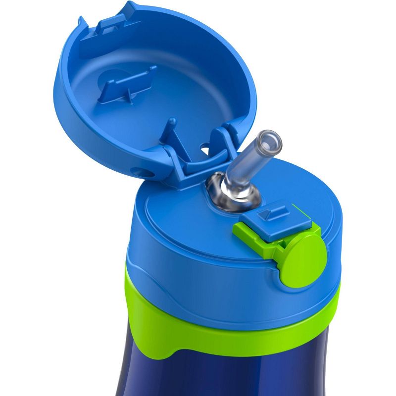 Thermos 10oz Stainless Steel Straw Bottle Blue