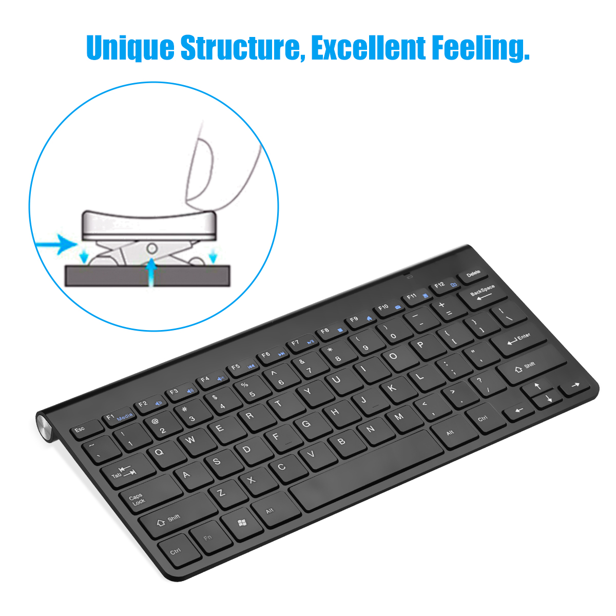 2, 60% Wired/Wireless Mechanical Keyboard (Kailh Box Brown Switch/White Case) - Full Keys Programmable - True RGB Backlit - Tap Arrow Keys - Double Shot PBT Keycaps - NKRO - 1900mAh Battery