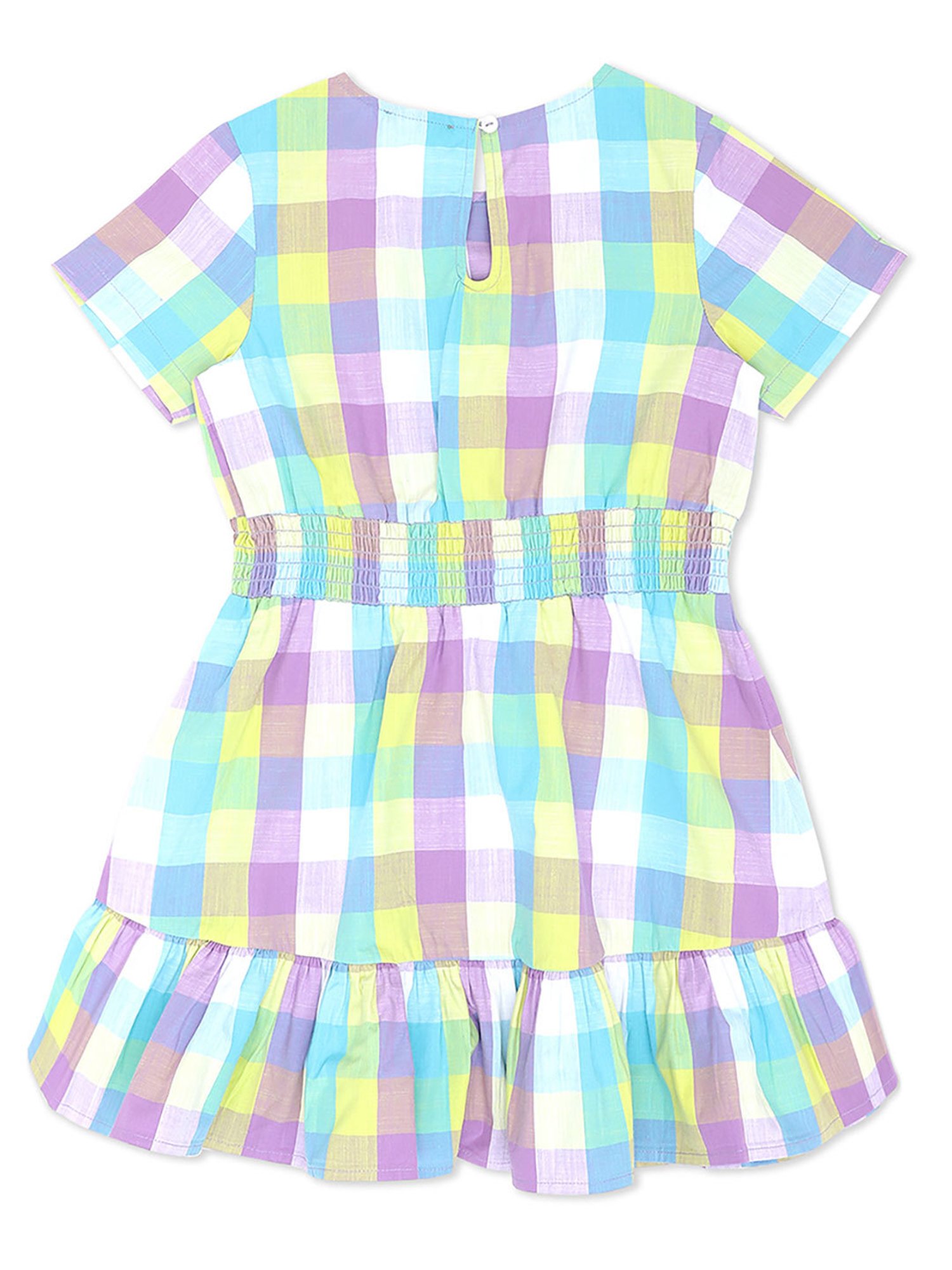 United Colors of Benetton Kids Multicolor Checks Dress