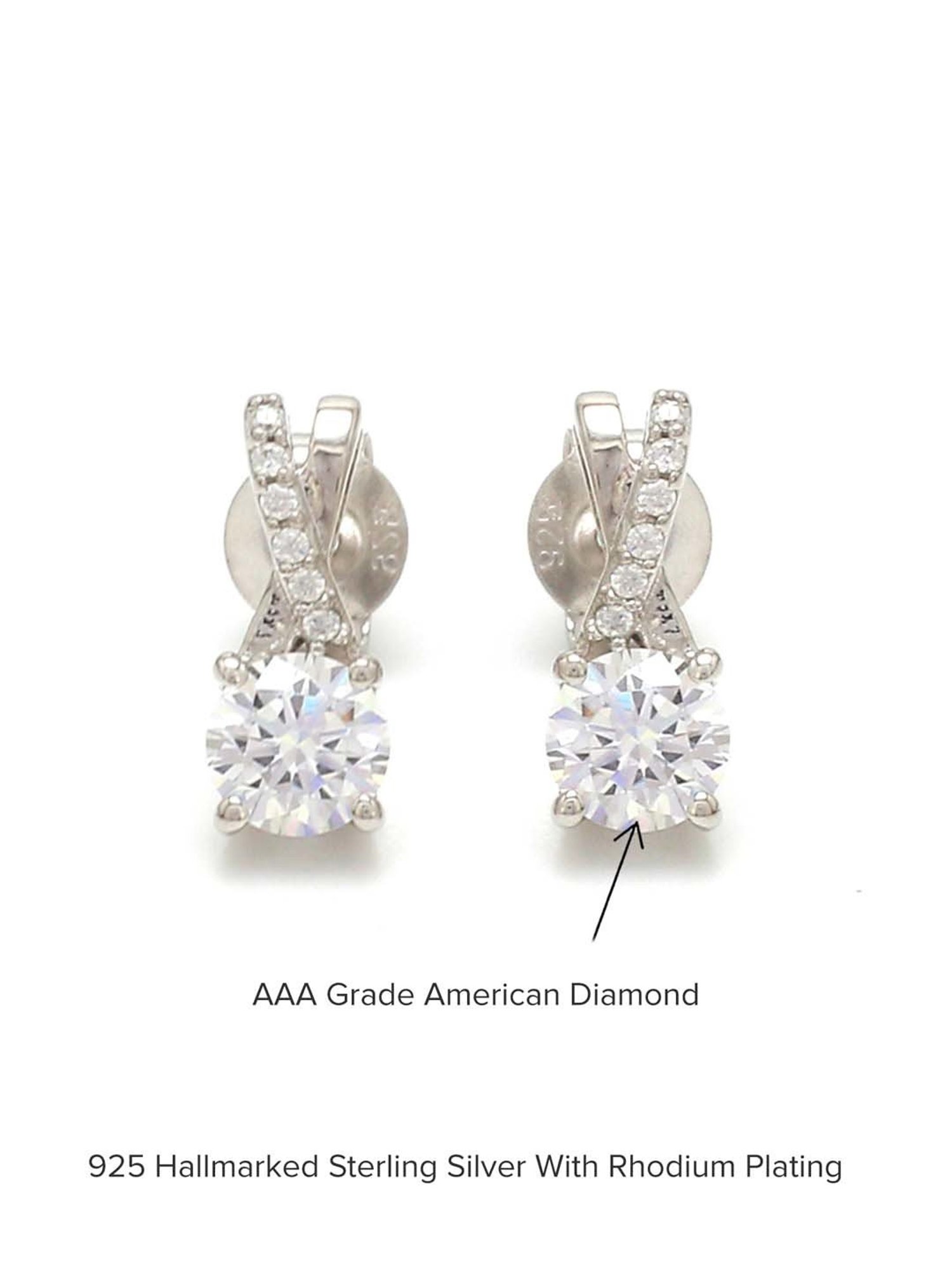 Ornate Jewels 92.5 Sterling Silver Earrings for Women