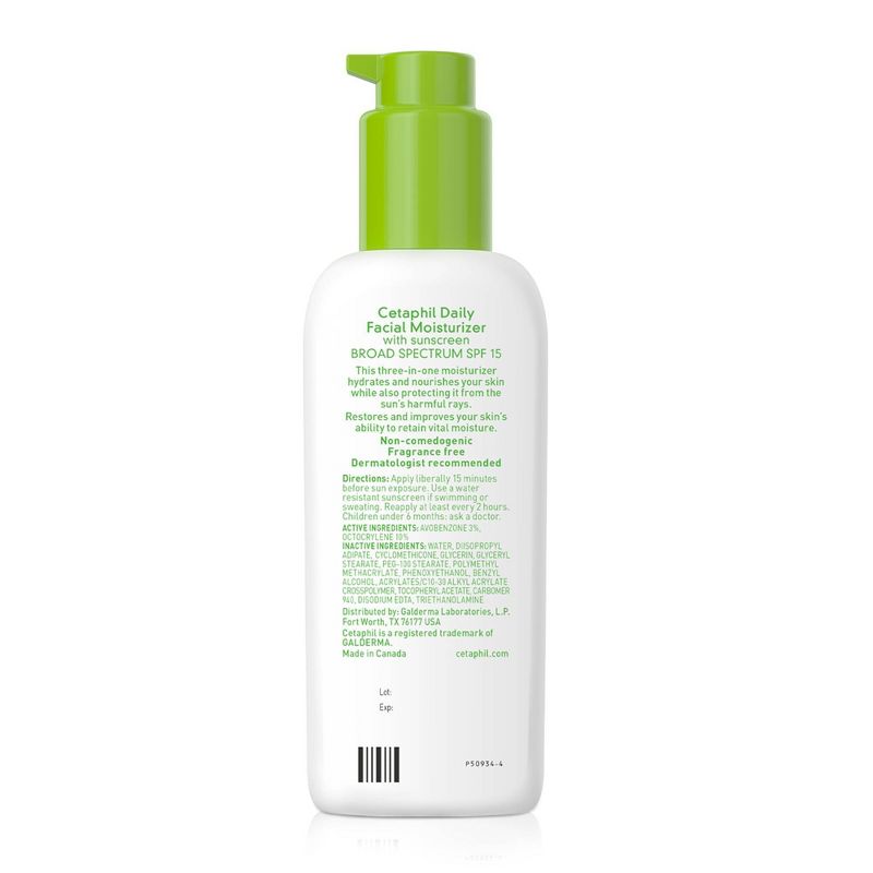 Cetaphil Daily Facial Moisturizer SPF 15 Unscented - 4oz