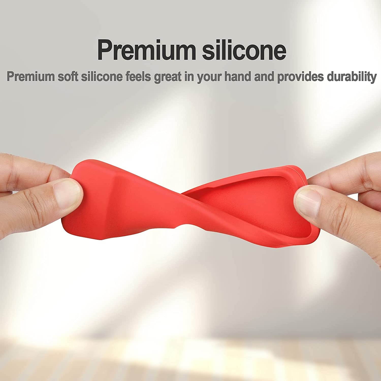 2 Pack Remote Case for Apple TV 4K 4th and 5th Generation,HYIEOU Light Weight Soft Washable Anti Slip Shock Proof Silicone Cover for Apple TV 4K 4th/5th Gen Siri Remote Controller (Red and Blue)