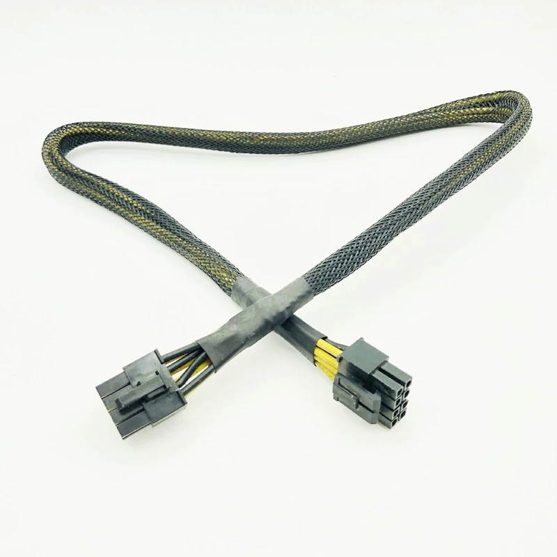 High Quality Black Sleeved CPU 8PIN 4+4PIN Modular Power Supply Cables 8Pin to 8Pin Power Cable for OCZ ZT/Great Wall 63CM 16AWG