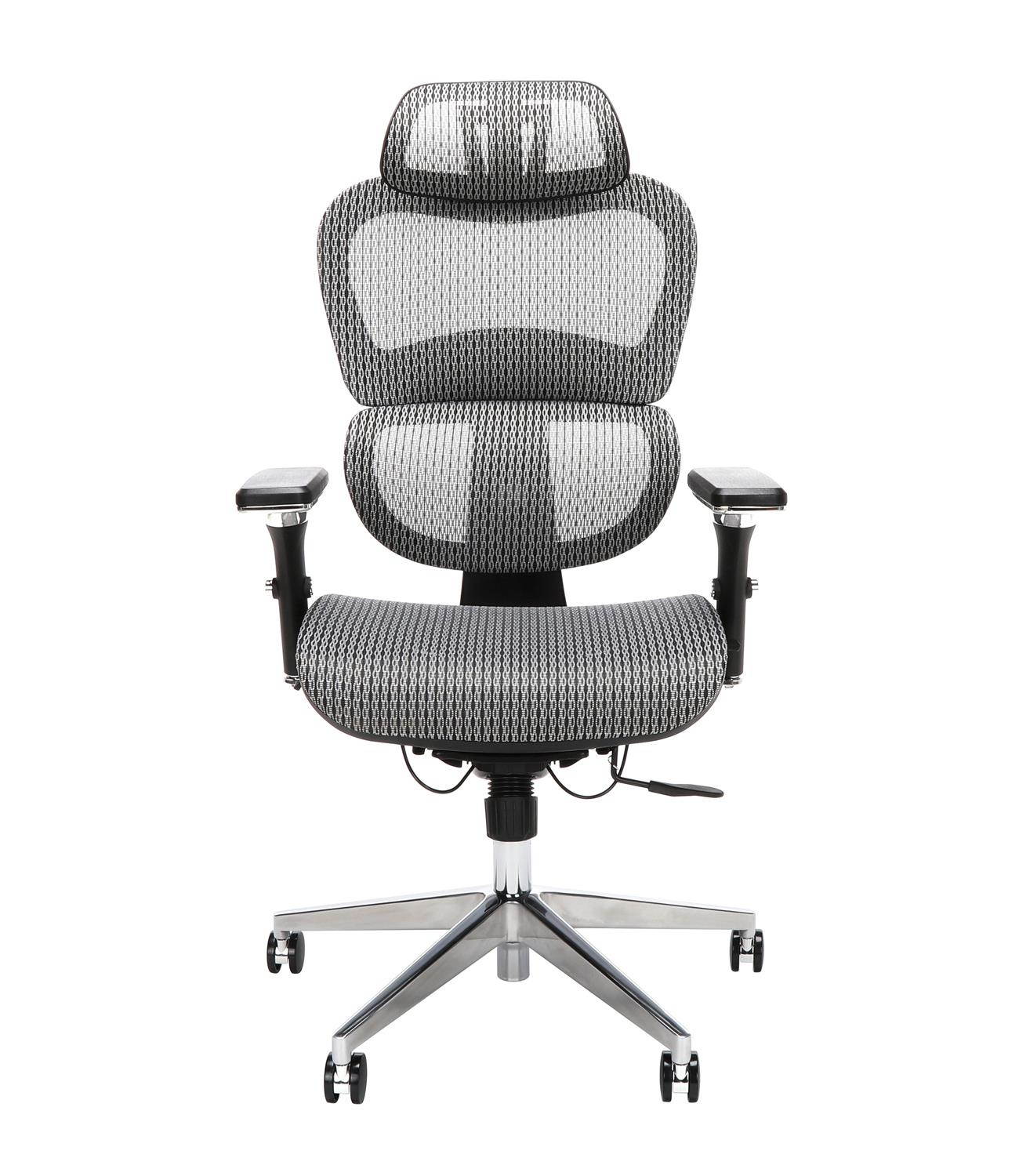OFM Ergo Office Chair featuring Mesh Back and Seat with Optional Headrest, in Gray (540-GRY)