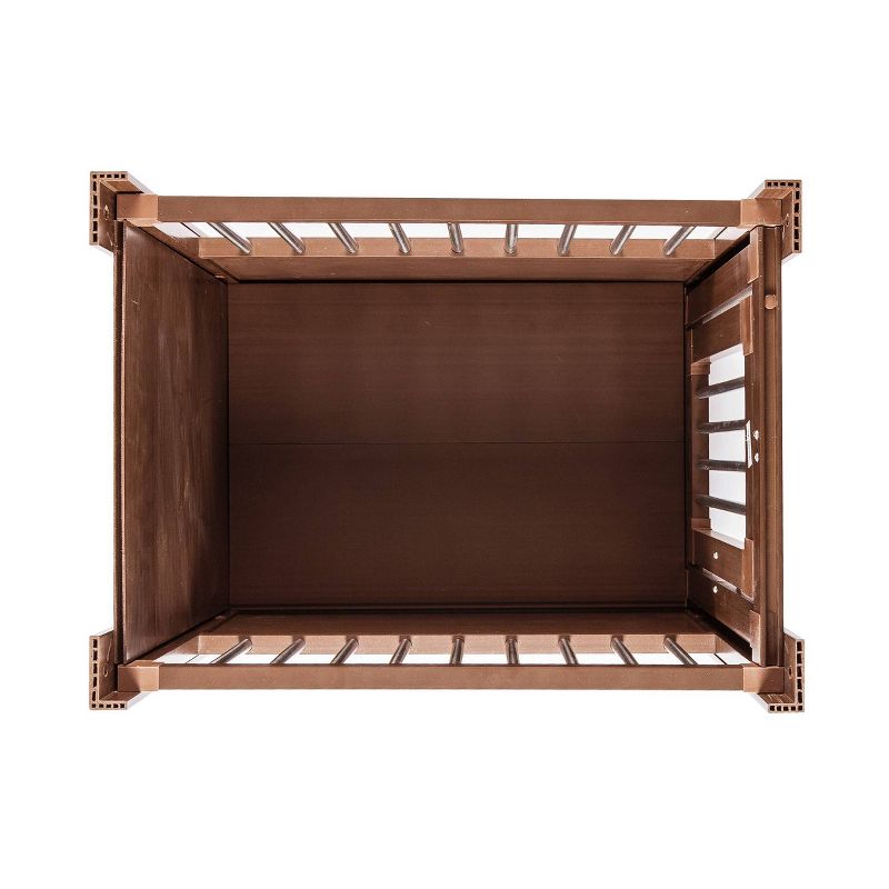 New Age ecoFLEX Habitat 'N' Home Stainless Steel Dog Crate - Brown - Small