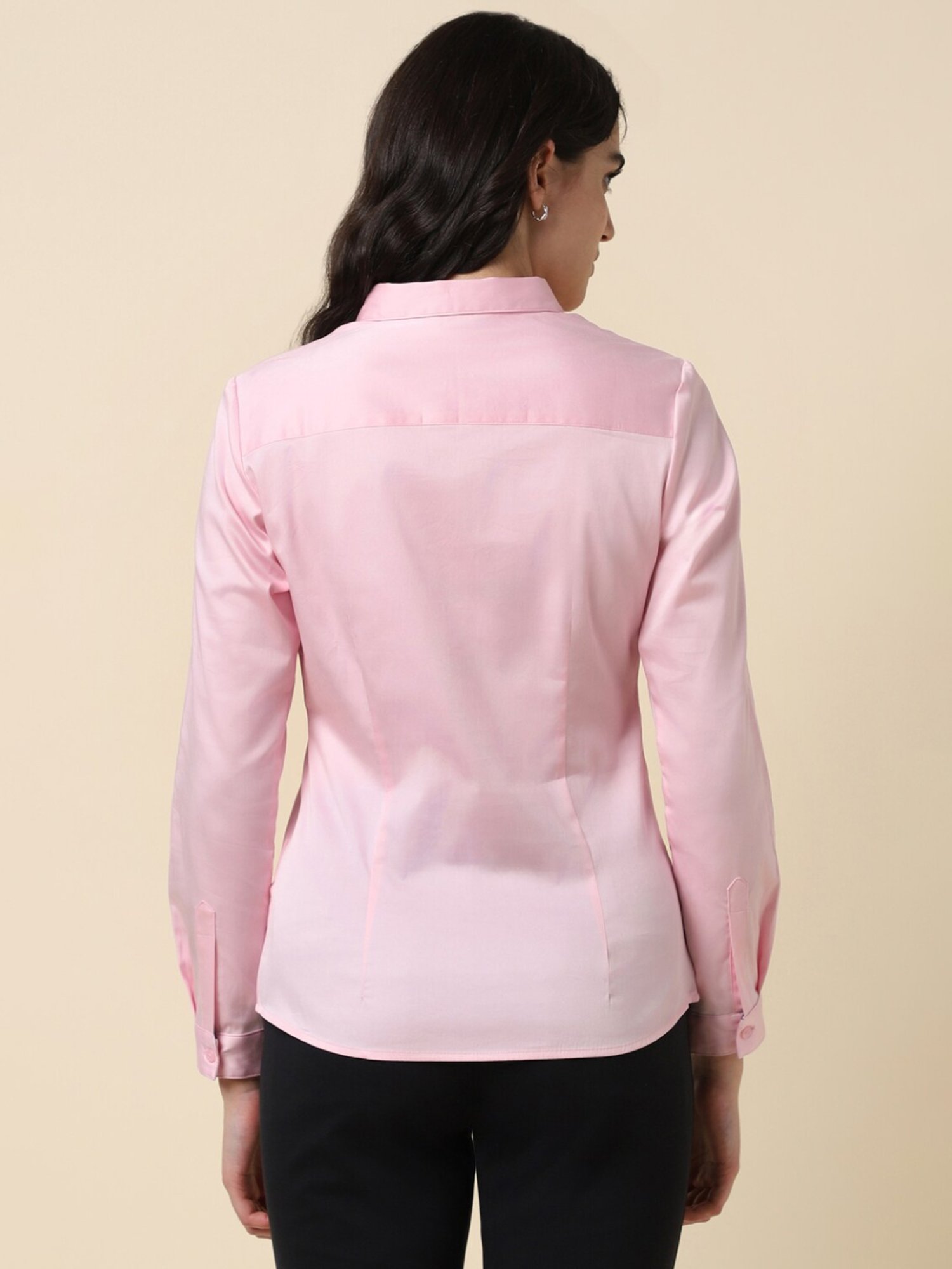 Allen Solly Pink Cotton Formal Shirt