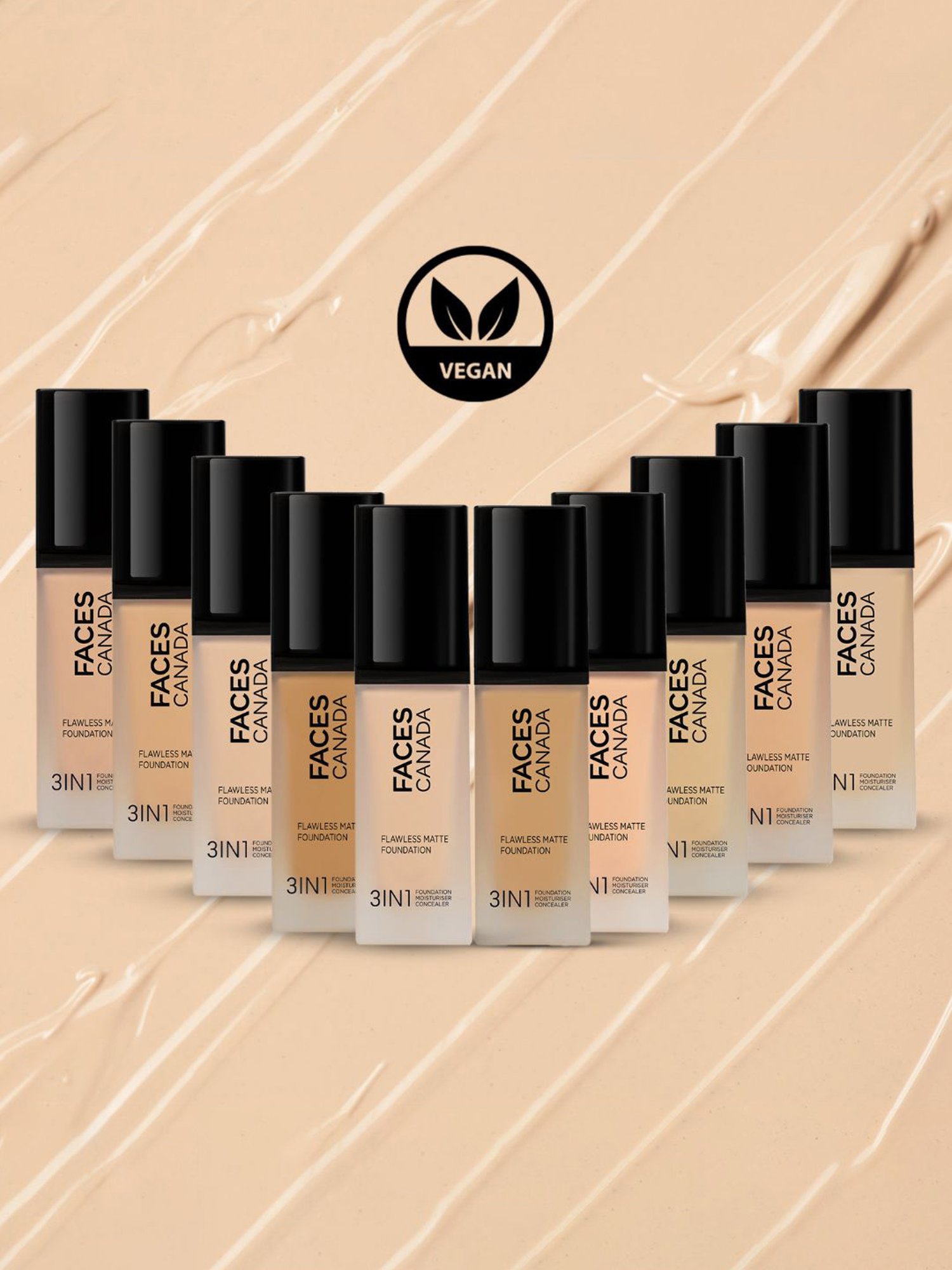 FACES CANADA Flawless Matte Foundation Warm Natural - 30 ml