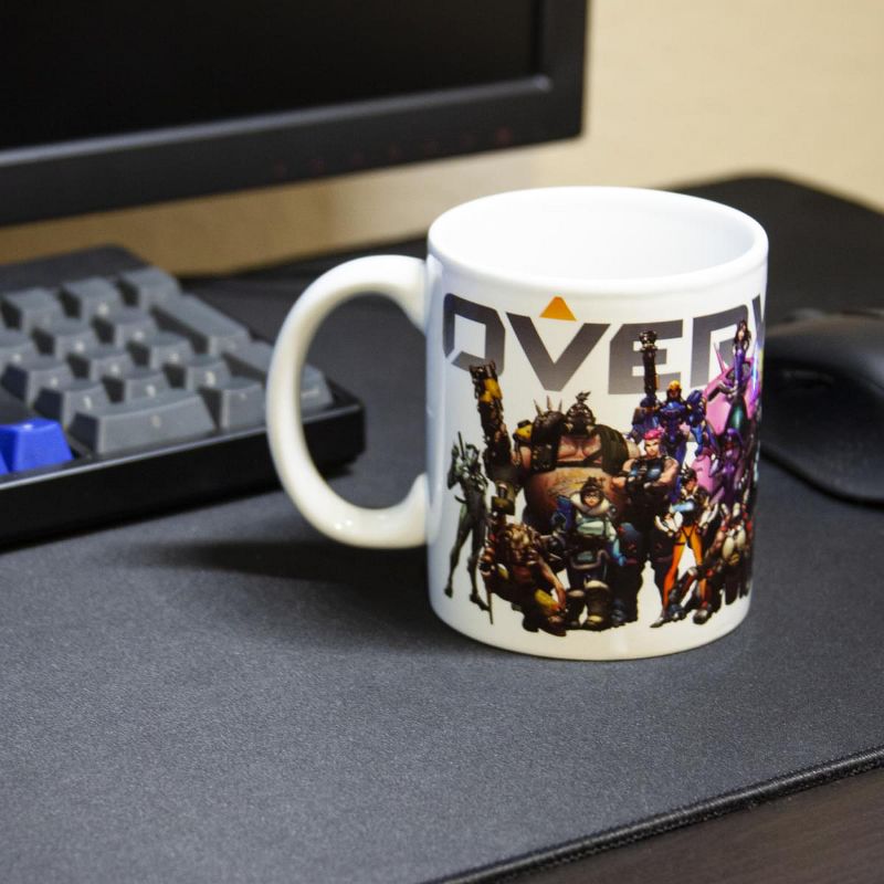 Surreal Entertainment Overwatch Mug | Overwatch Characters and Logo Mug | Collector&rsquo;s Edition