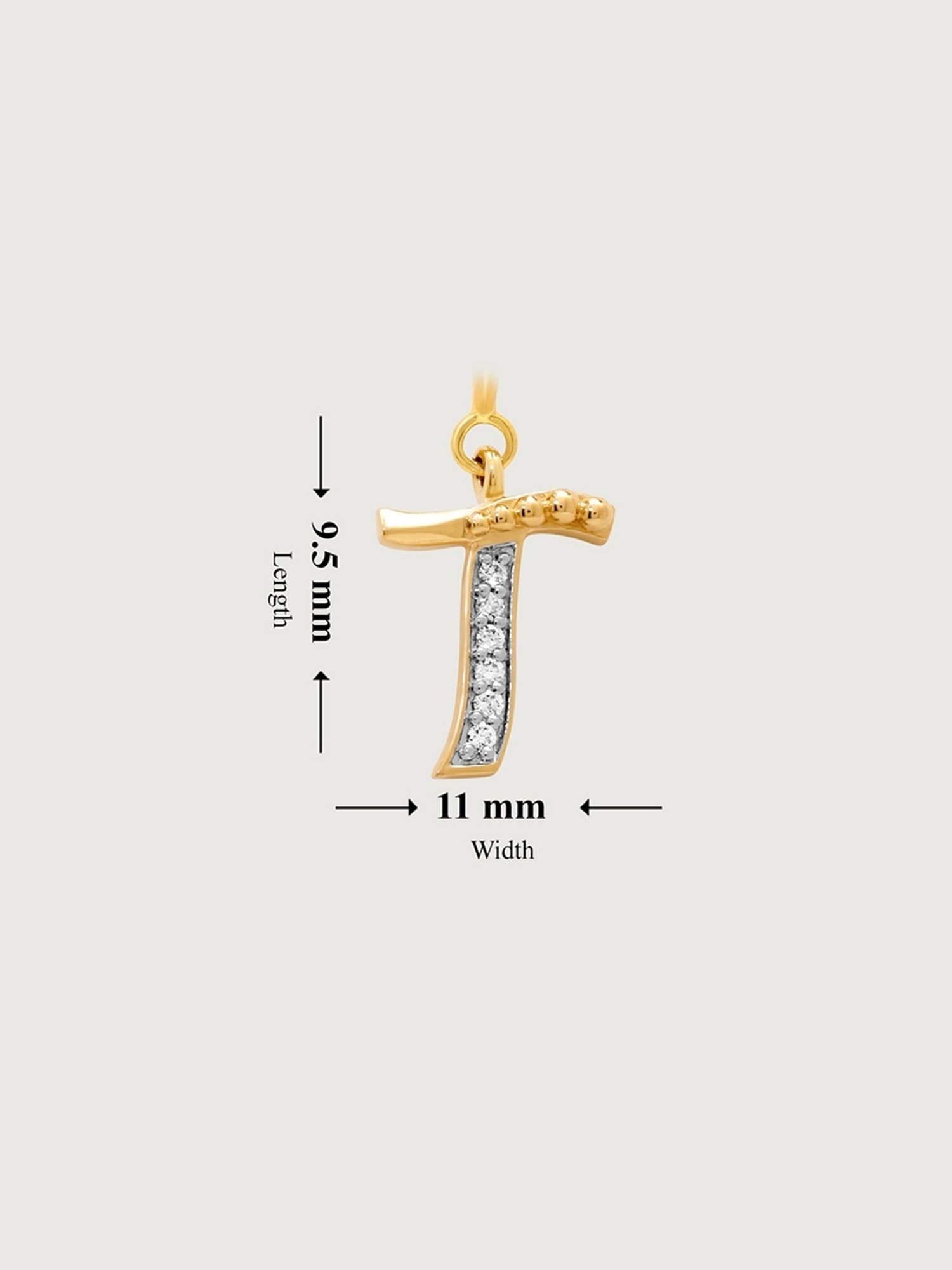 Mia Sutra DIY with Alphabet Charms- T