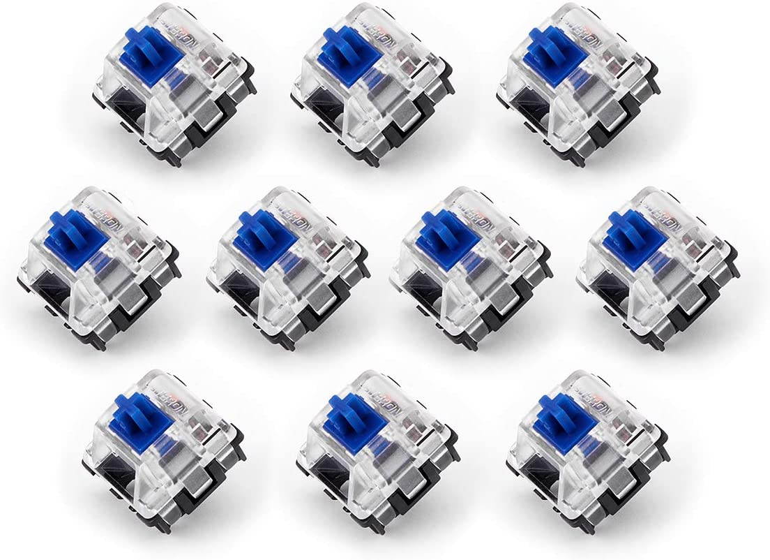 Gateron Optical Switch DIY Replaceable Switches for Mechanical Gaming Keyboard (10 PCS Blue Switch) (Multiple)