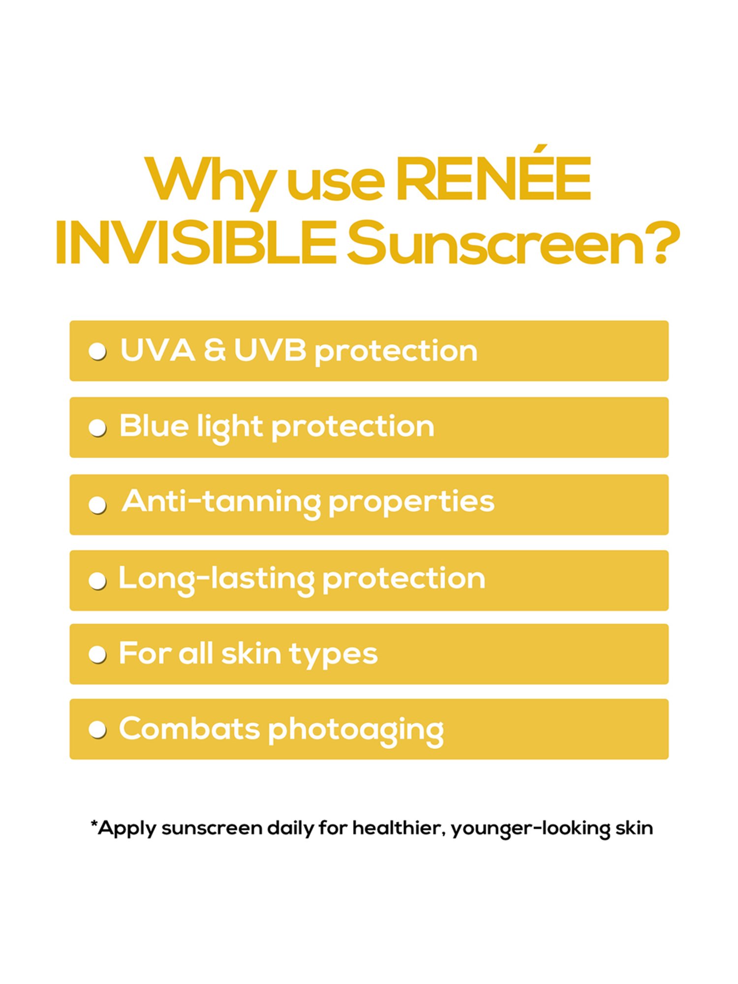 RENEE All Season Invisible Sunscreen Gel - 50 ml