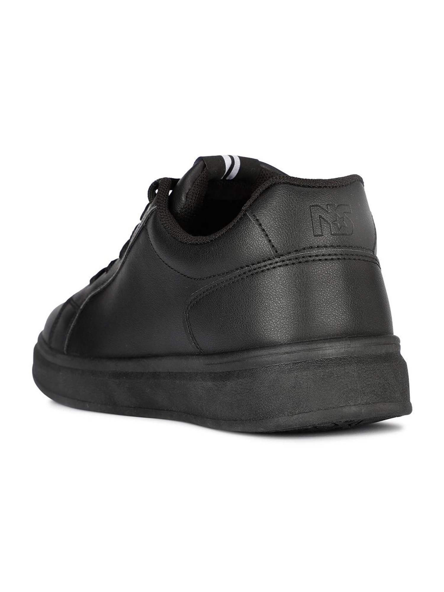 North Star by Bata Men's SKATER Black Casual Sneakers