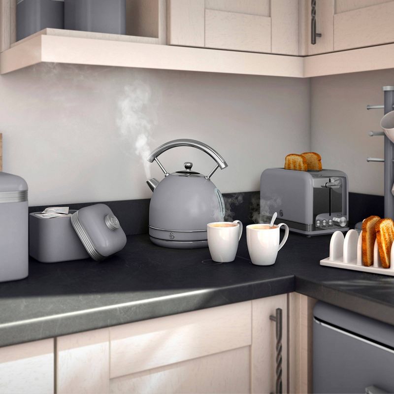 Salton Swan Retro 2-Slice Toaster - Gray