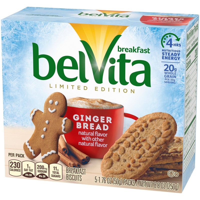 belVita Limited Edition Gingerbread Breakfast Biscuits - 5ct