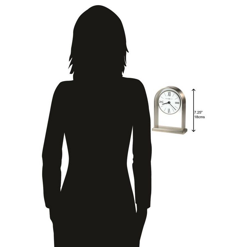 Howard Miller 645826 Howard Miller Jefferson Tabletop Clock 645826 Nickel