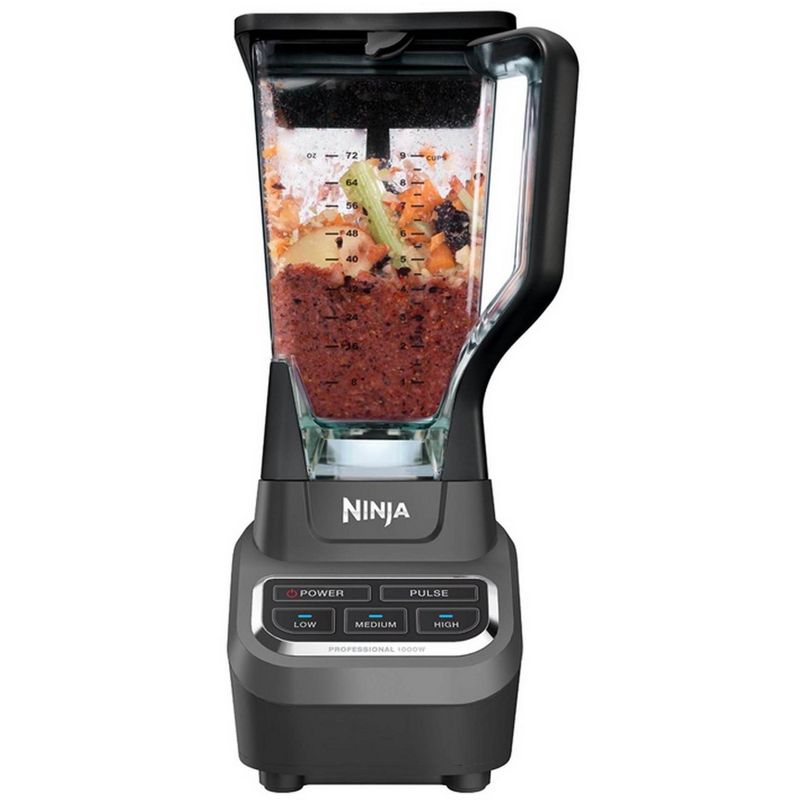 Ninja 100 Recipe Book & Professional Work Top Blender (Certified Refurbished)