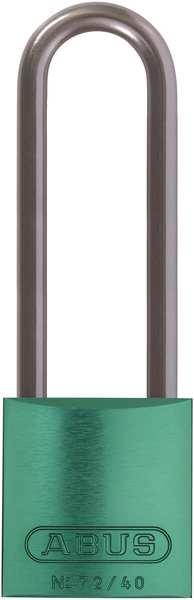 ABUS 72 HB/40-75 KA Green Lockout Padlock,KA,Green,1-1/2"H