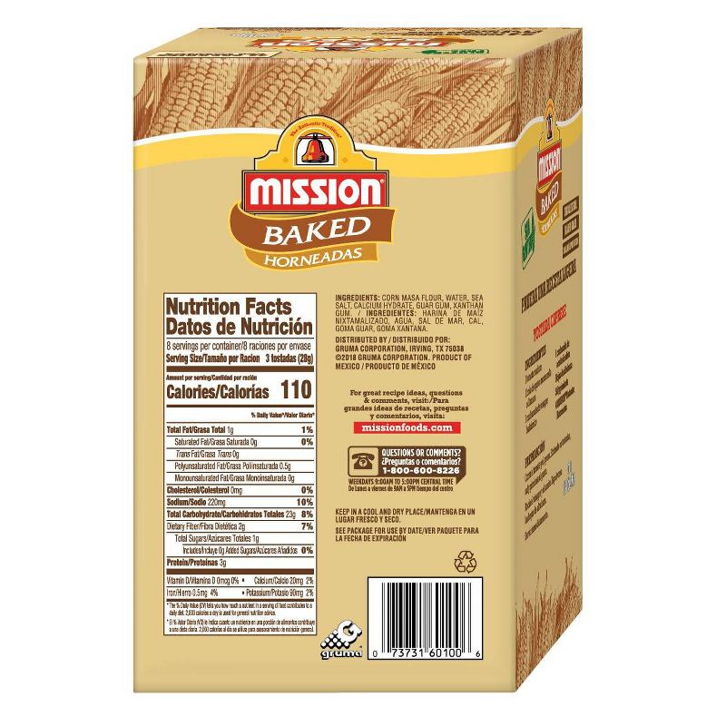 Mission Gluten Free Baked Toastada - 7.9oz/24ct