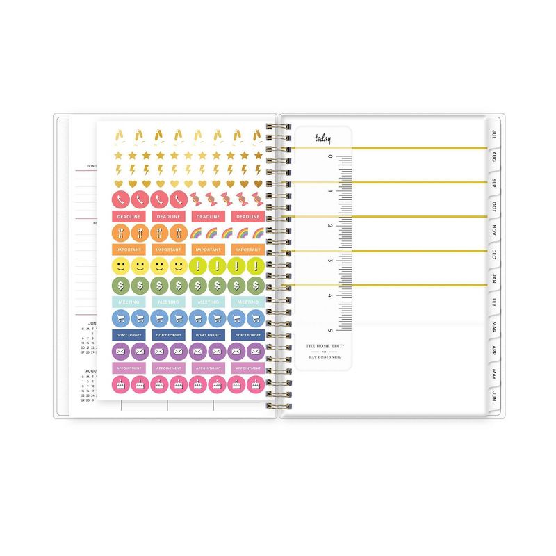 2021-22 Academic Planner Notes 5.875" x 8.625" Flexible Cover Monthly Wirebound Superstar - The Home Edit