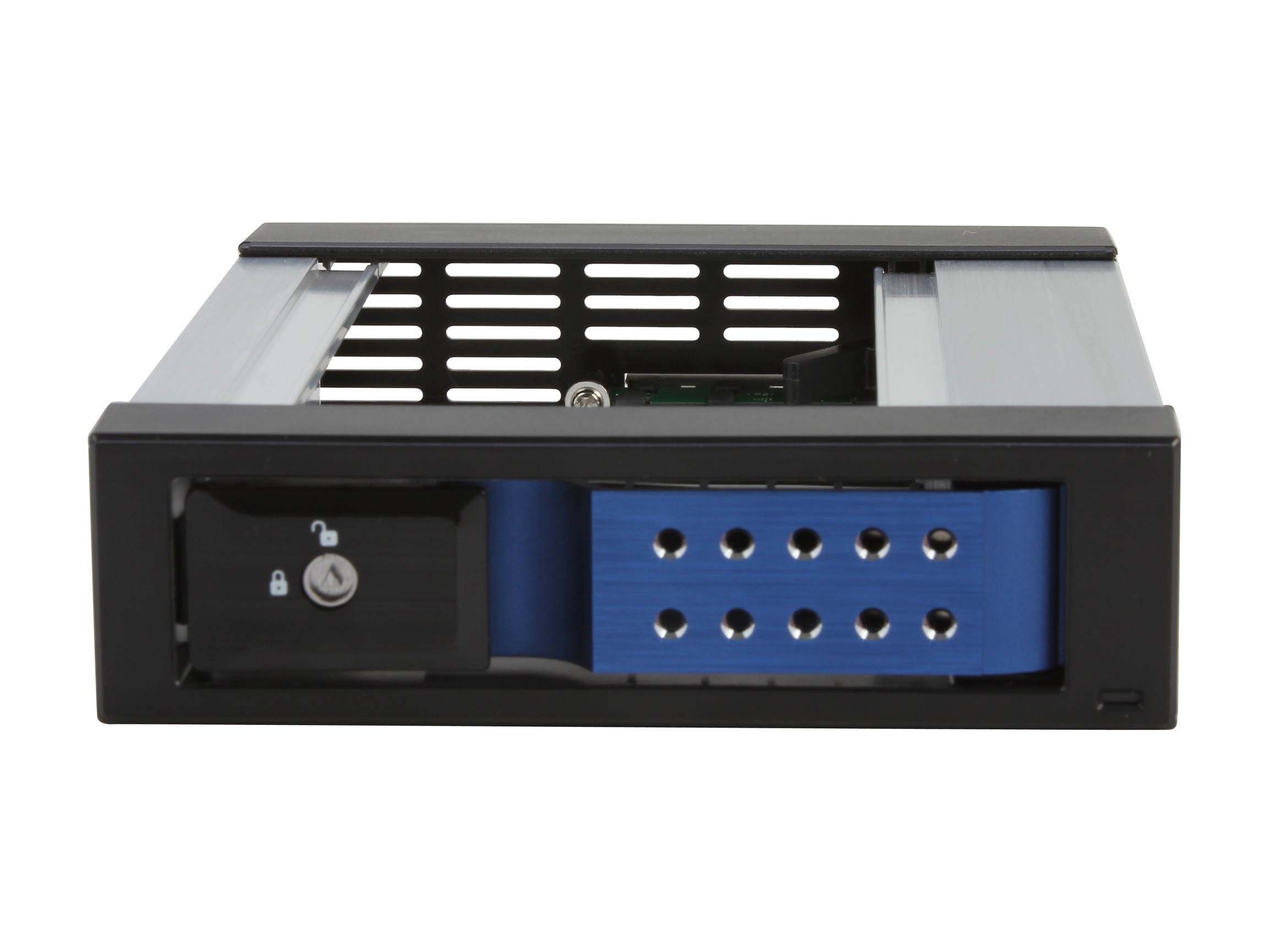 iStarUSA BPN-DE110SS-SILVER Trayless 5.25" to 3.5" SATA SAS 6 Gbps HDD Hot-swap Rack