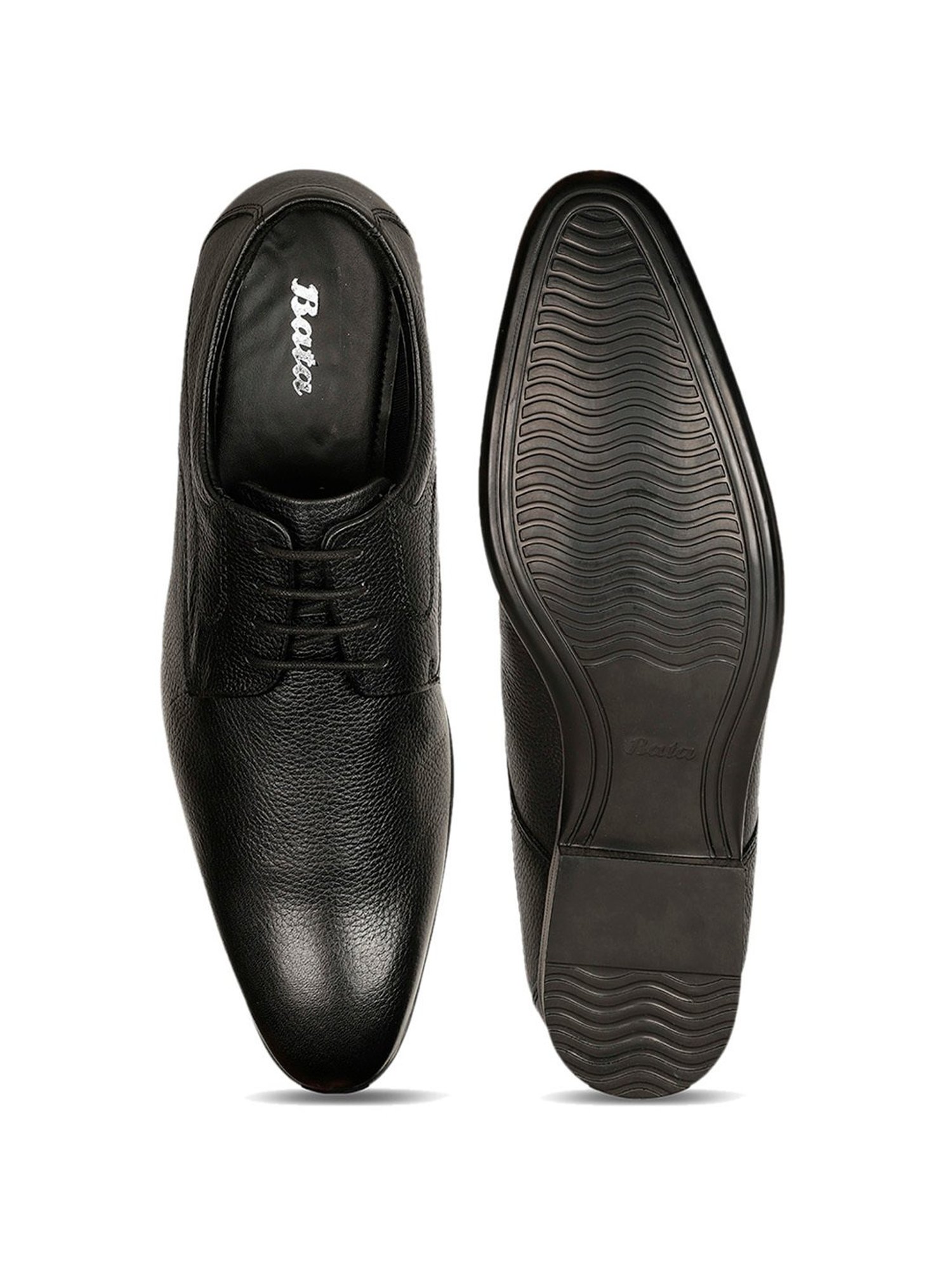 Bata Men's Black Derby Shoes