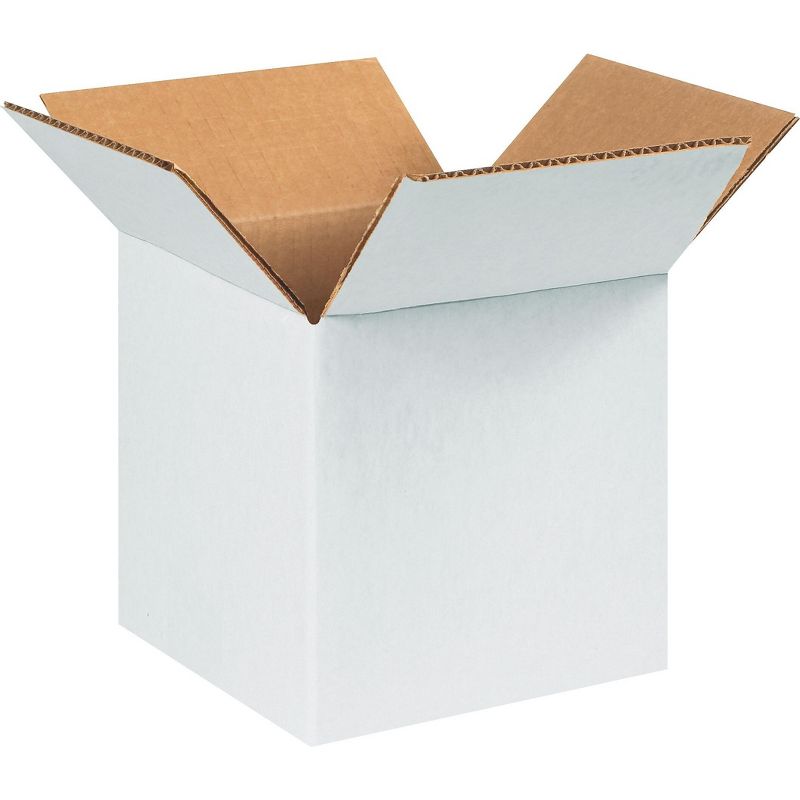 COASTWIDE 6 x 6 x 6 Shipping Boxes, 32 ECT, White 060606W