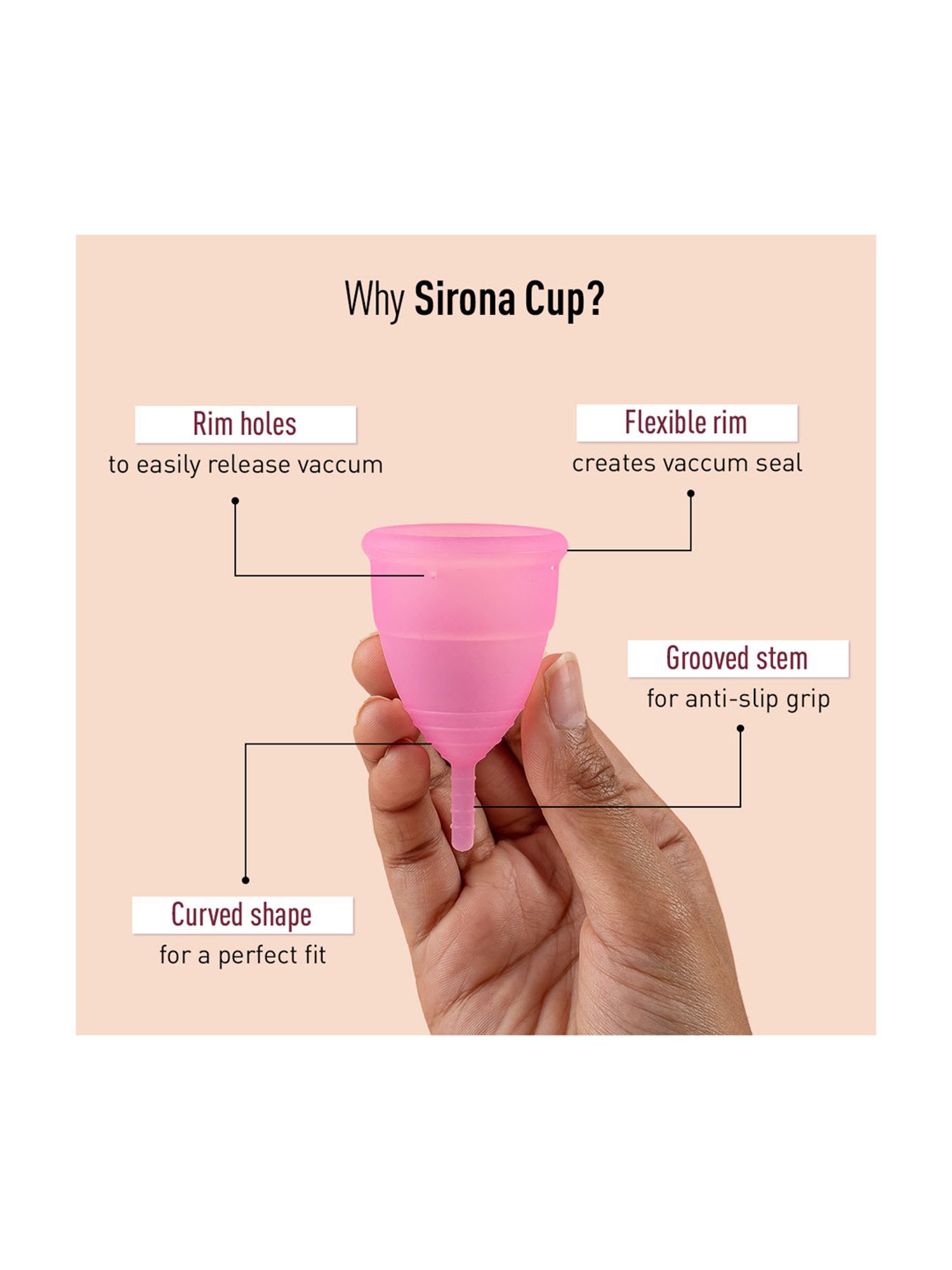 CARMESI Menstrual Cup With Pouch - Small