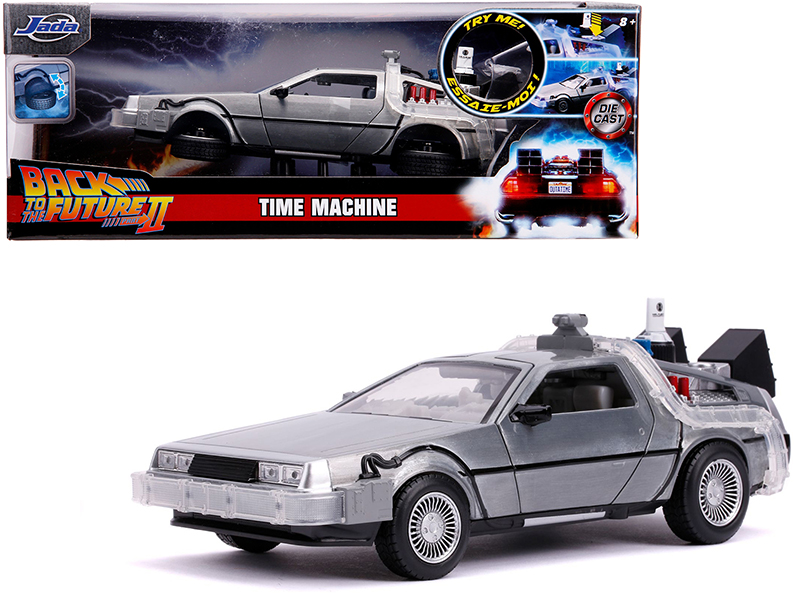 DMC DeLorean Time Machine with Doc Brown Figure "Back to the Future" (1985) Movie Diecast Model Car by Corgi