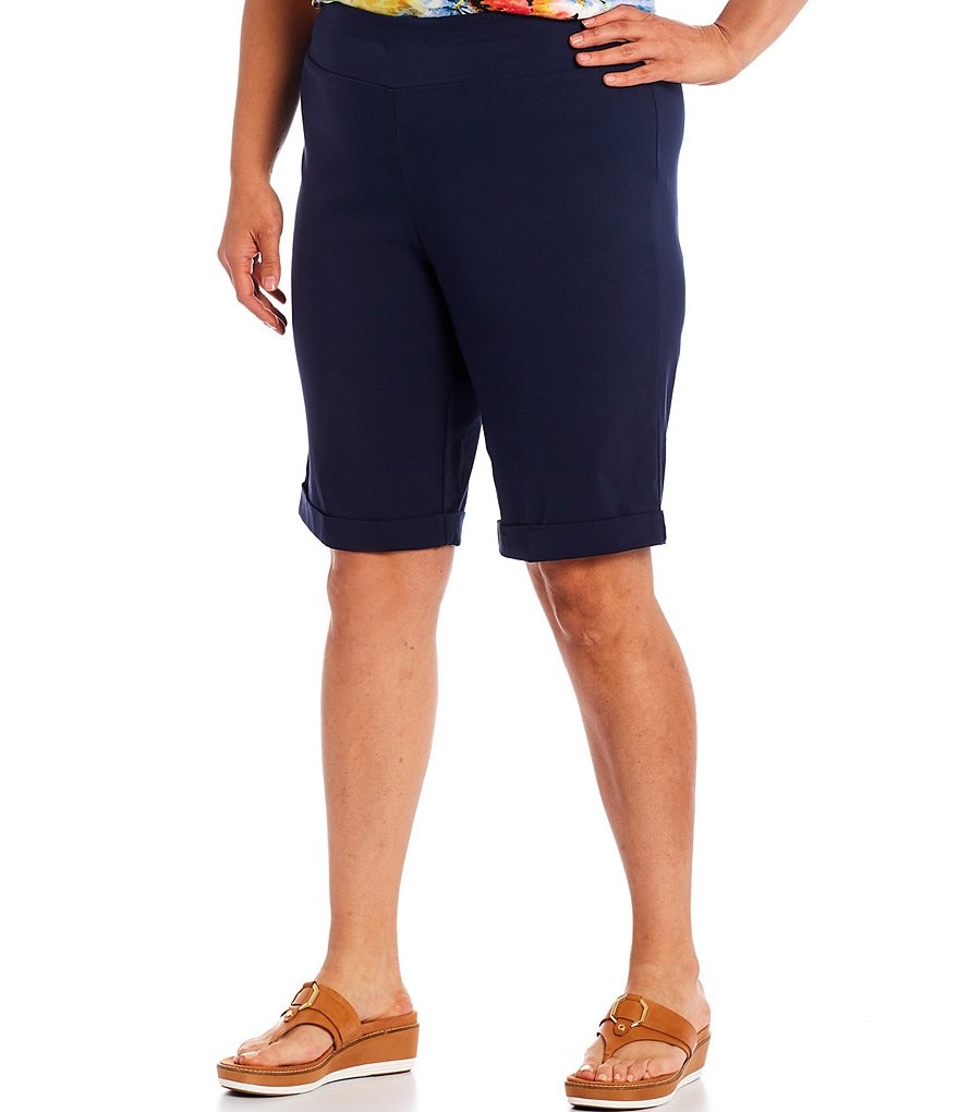 Vince Camuto Plus Size Tencel Drawstring Shorts