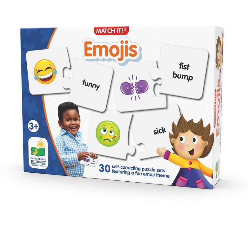 The Learning Journey Match It! Emojis 30 self correcting puzzle sets