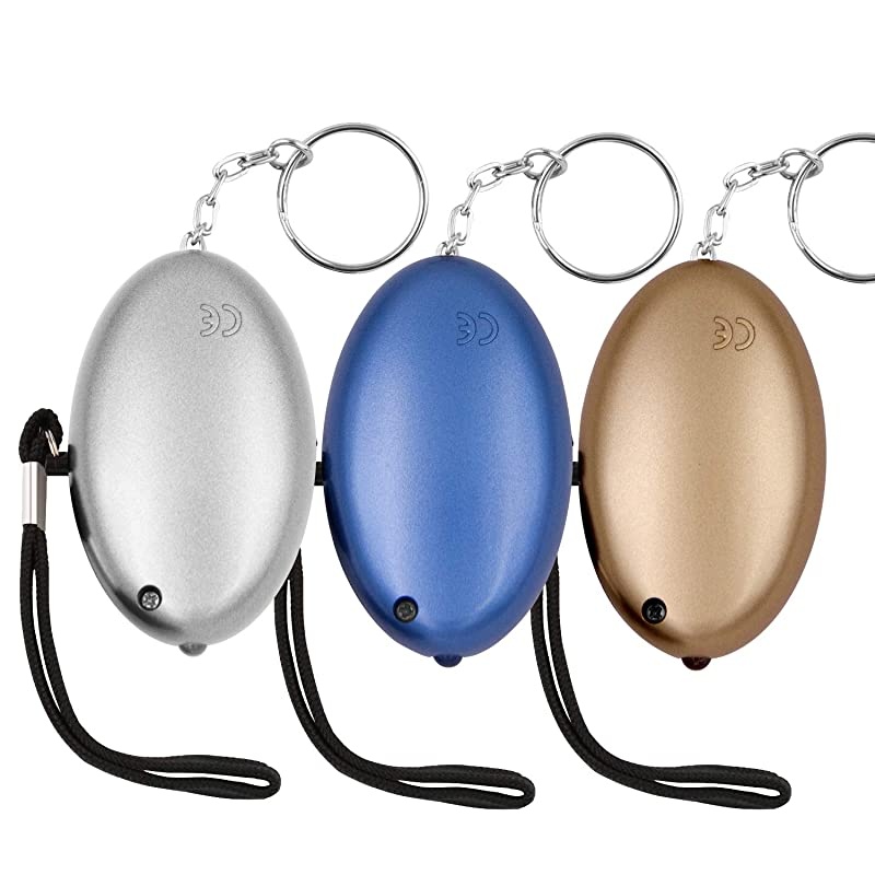 Safe Sound Personal Alarm  3 Pack 145DB Personal Security Alarm Keychain with LED Lights Emergency Safety Alarm for Women Men Children Elderly