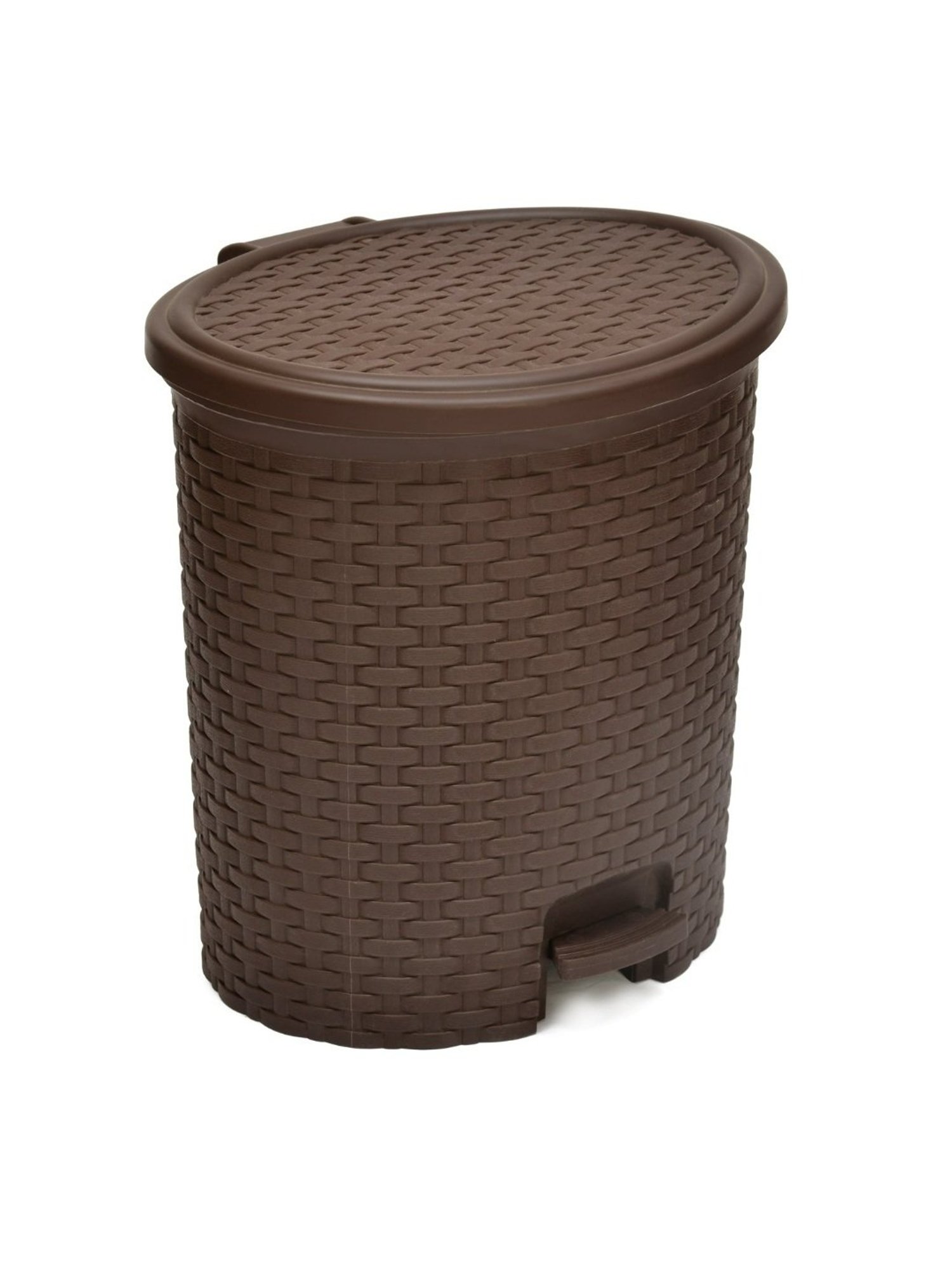 @home Nilkamal Brown Plastic Dustbin