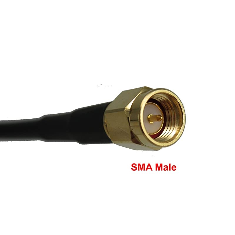 10 ft LowLoss Coax Extension Cable 50 Ohm SMA Male to SMA Female Antenna Lead Extender for 3G4GLTEHamADSBGPSRF Radio Use Not for TV or WiFi