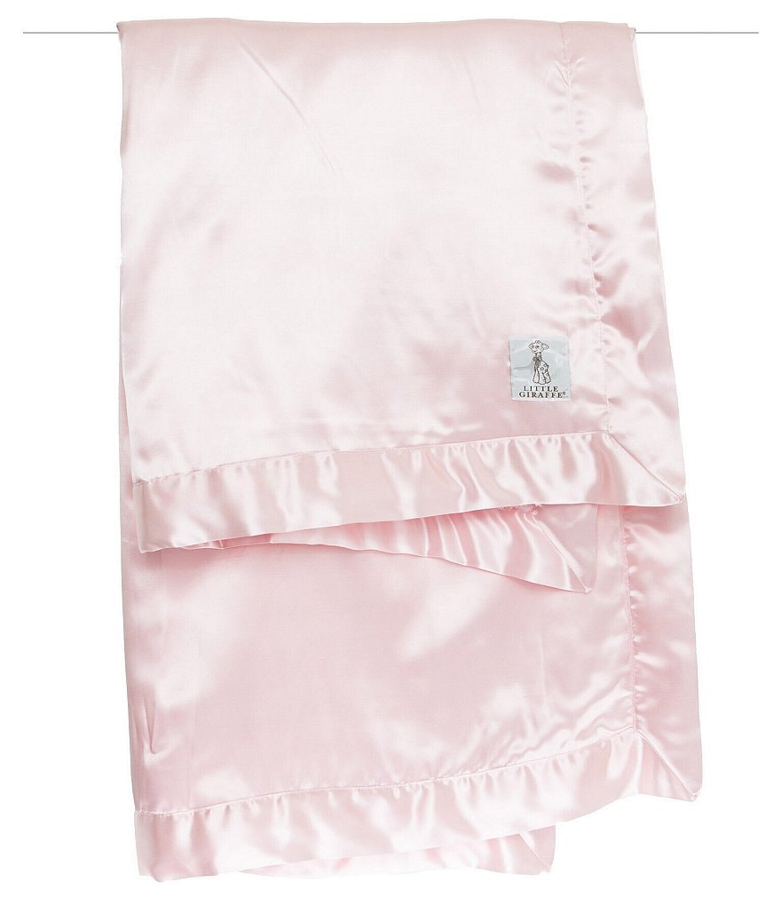 Little Giraffe Baby Chenille Satin Blanket