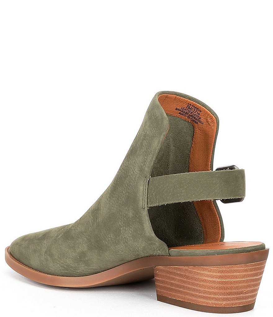 Lucky Brand Farryn Nubuck Slingback Low Heel Shooties