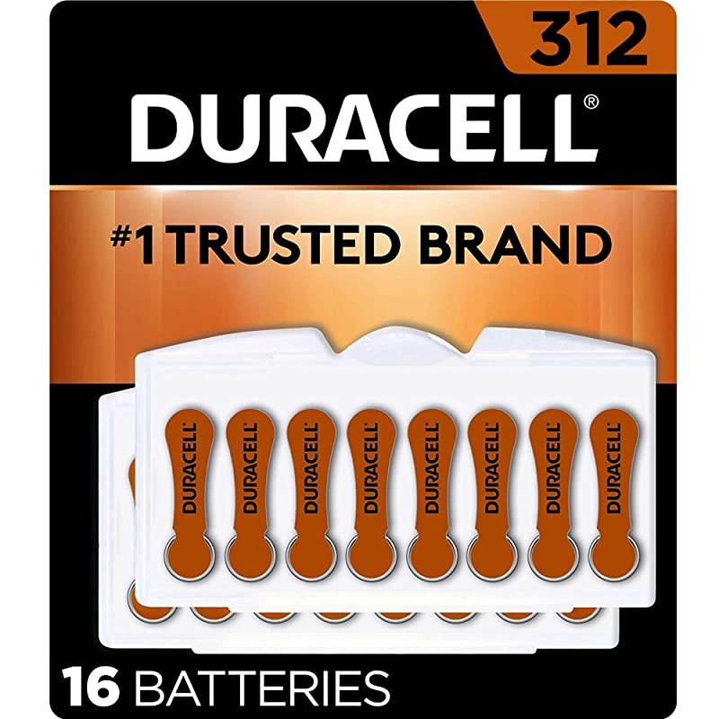 312 Hearing Aid Batteries 16 Count