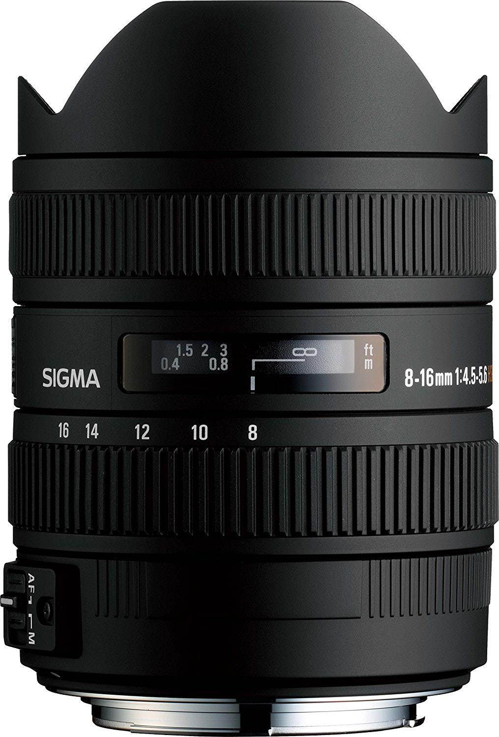Sigma 8-16mm f/4.5-5.6 DC HSM FLD AF Ultra Wide Zoom Lens for APS-C sized Sony Digital DSLR Camera