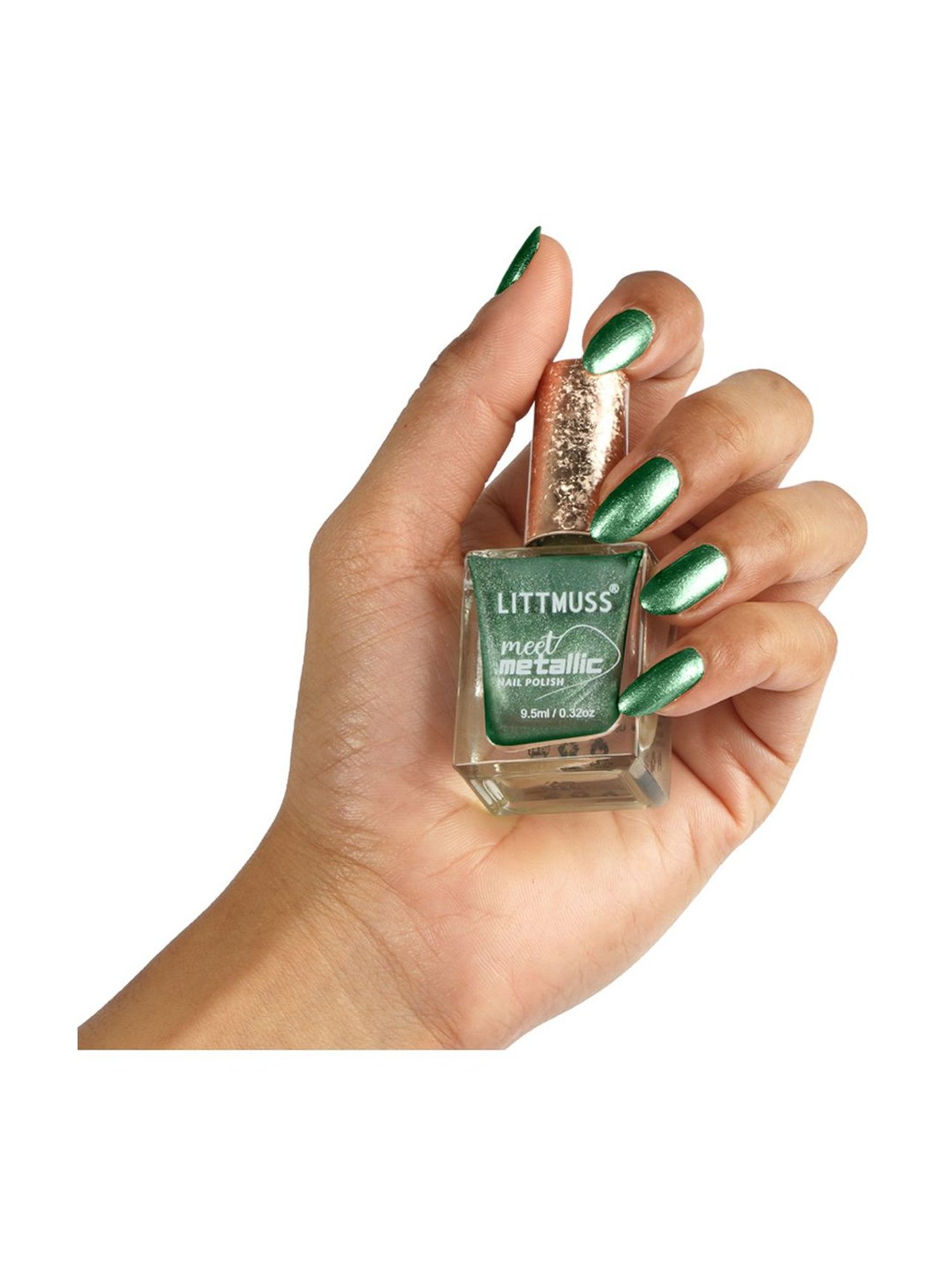 Littmuss Meet Metallic Nail Polish Green Gold 066 - 9.5 ml