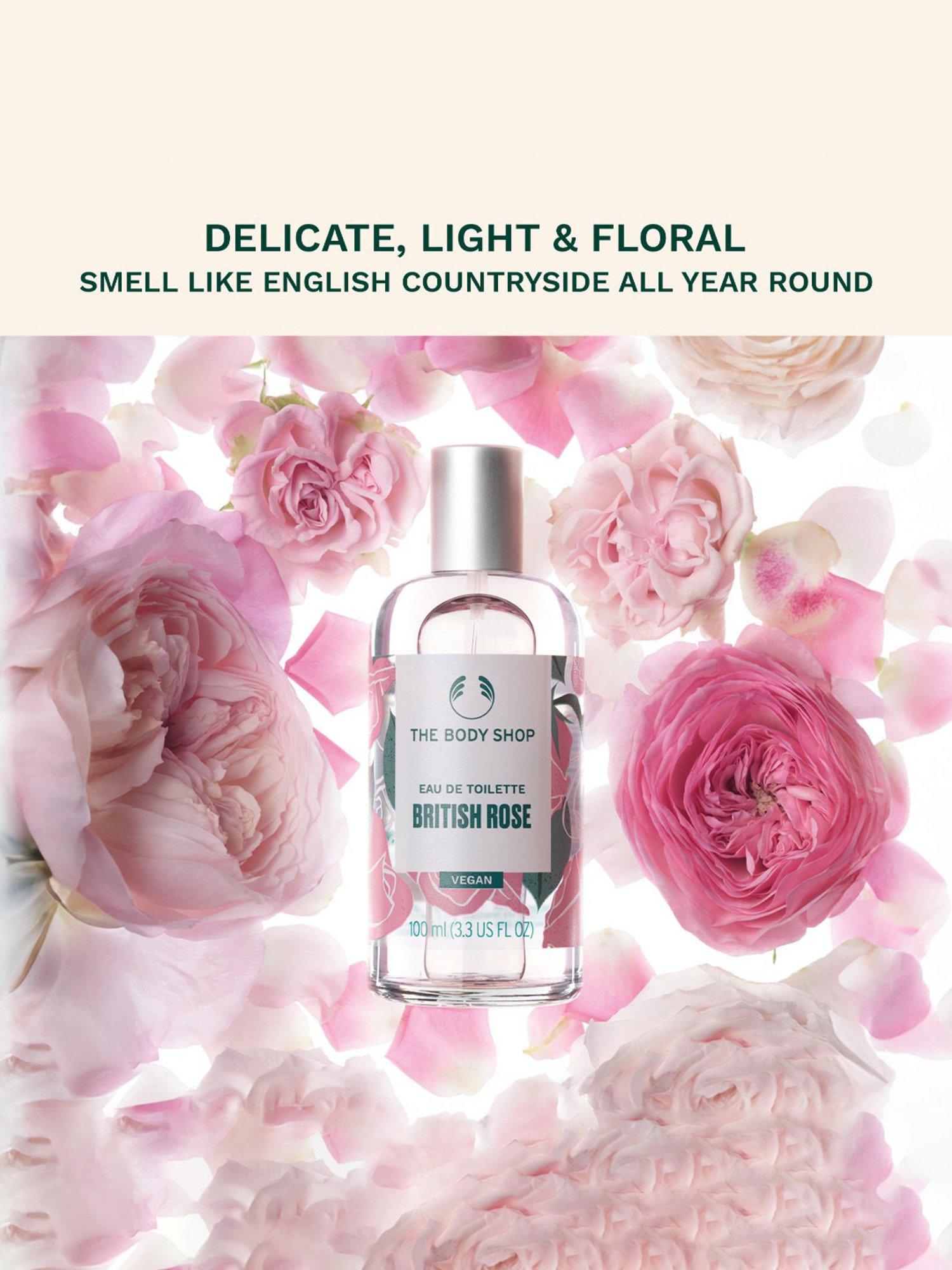 The Body Shop British Rose Eau De Toilette - 100 ml