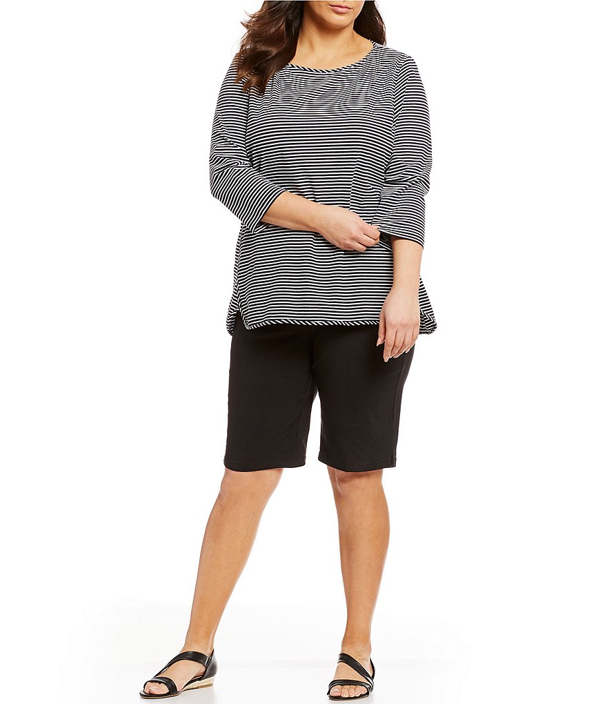 Vince Camuto Plus Size Tencel Drawstring Shorts