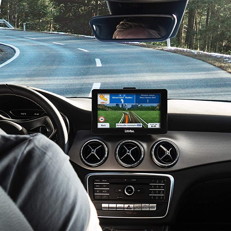 GPS Navigation for Car,  7 Inch HD Touch Screen Lifetime Maps Update Car GPS Navigation System 8GB Portable SAT NAV Vehicle Navigator with Driver Alerts Real Voice Spoken Turn-by-Turn Direct