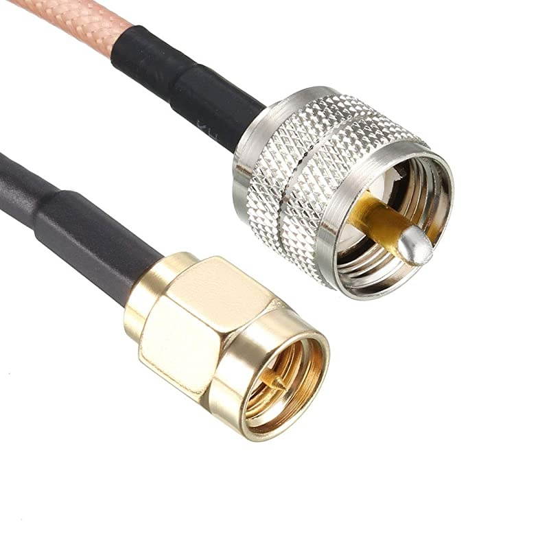 SMA Male to UHF PL259 Male RG316 RF Coaxial Coax Cable 15 ft