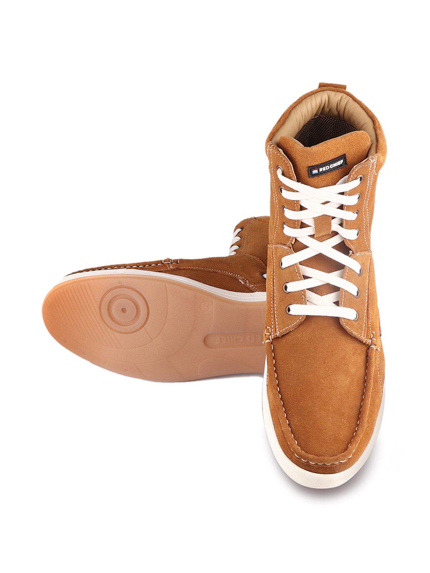 Red Chief Men's Brown Ankle High Sneakers
