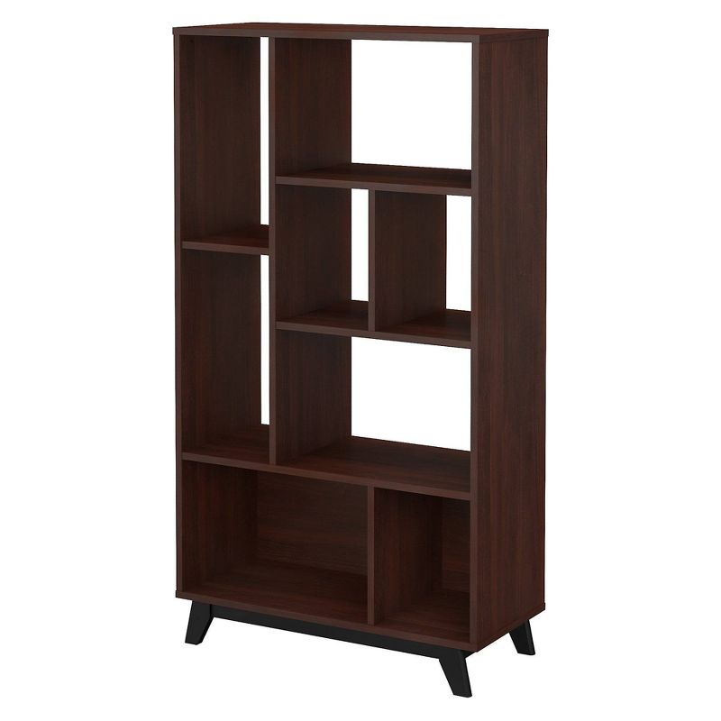 65" Centura 8 Shelf Bookcase Century Walnut - Kathy Ireland Home