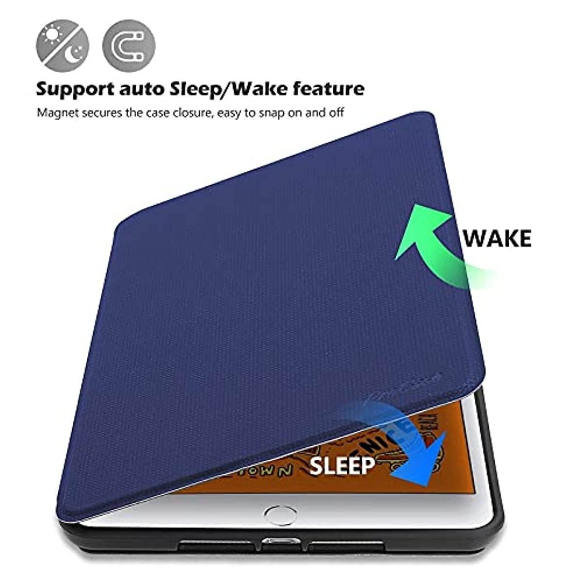 ProCase iPad Mini Case for iPad Mini 5 2019/ Mini 4, Mini 1 2 3 Bundle with Procase iPad Mini 5 / Mini 4 Smart Case 5th / 4th Generation iPad Mini, Ultra Slim Lightweight Stand Protective Case