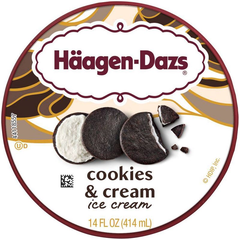 Haagen-Dazs Cookies & Cream Ice Cream - 14oz