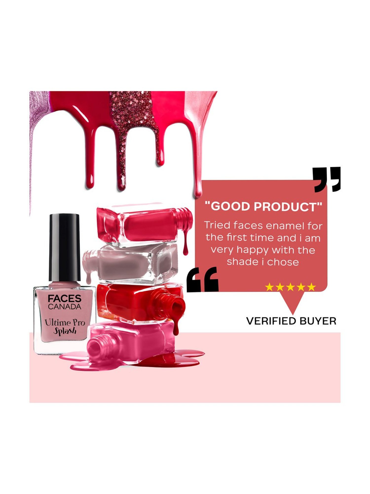 Faces Canada Splash Nail Enamel Bubblegum 104 - 8 ml