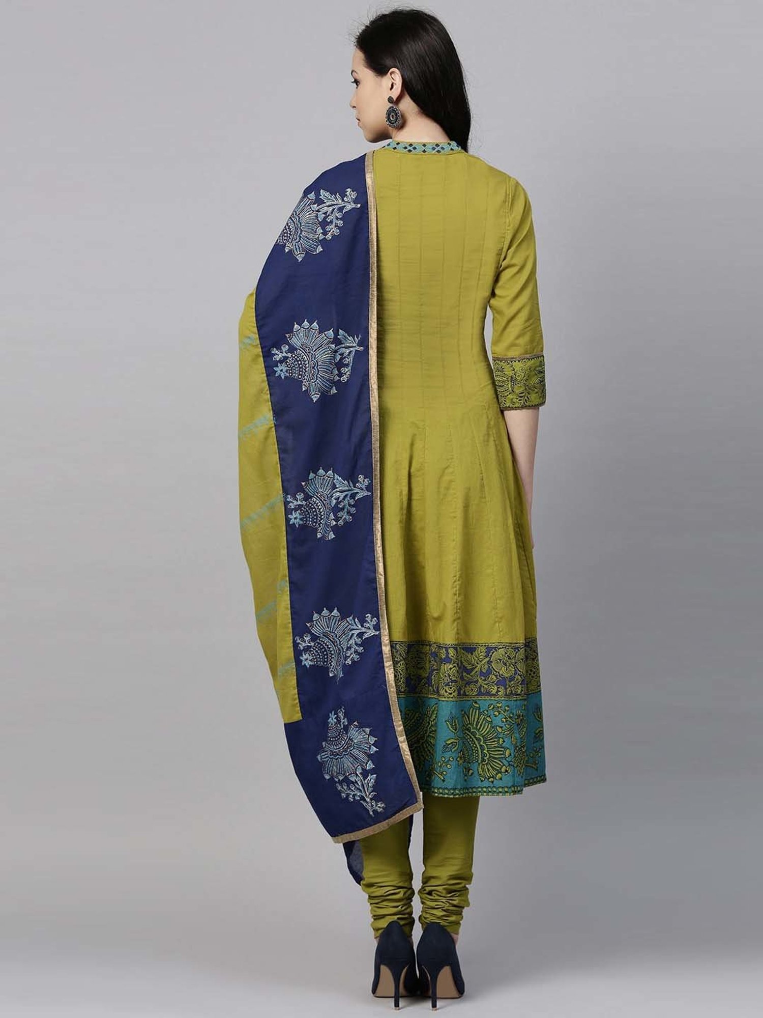 URBAN MYSTIC Black Rayon Embroidered Kurta & Sharara Set