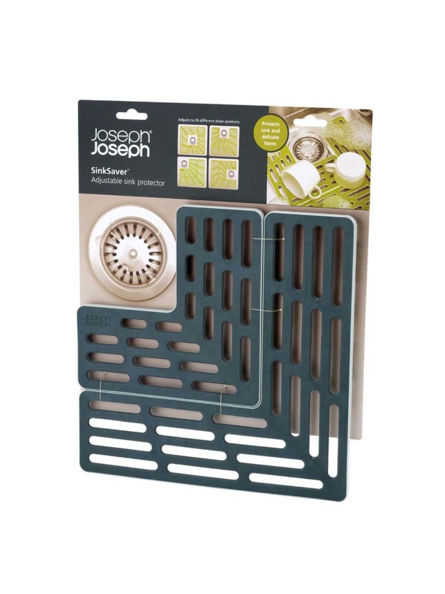 Joseph Joseph Sink Saver Grey Plastic Adjustable Sink Mat