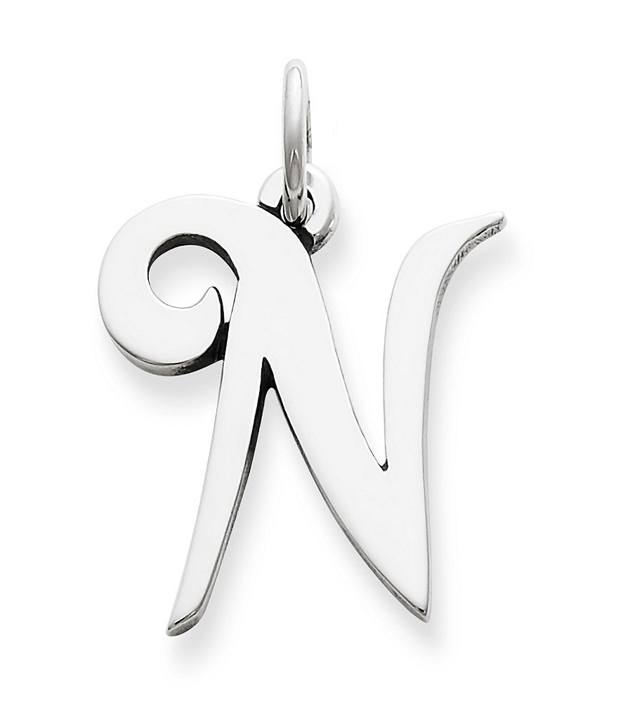 James Avery Large Script Initial Pendant